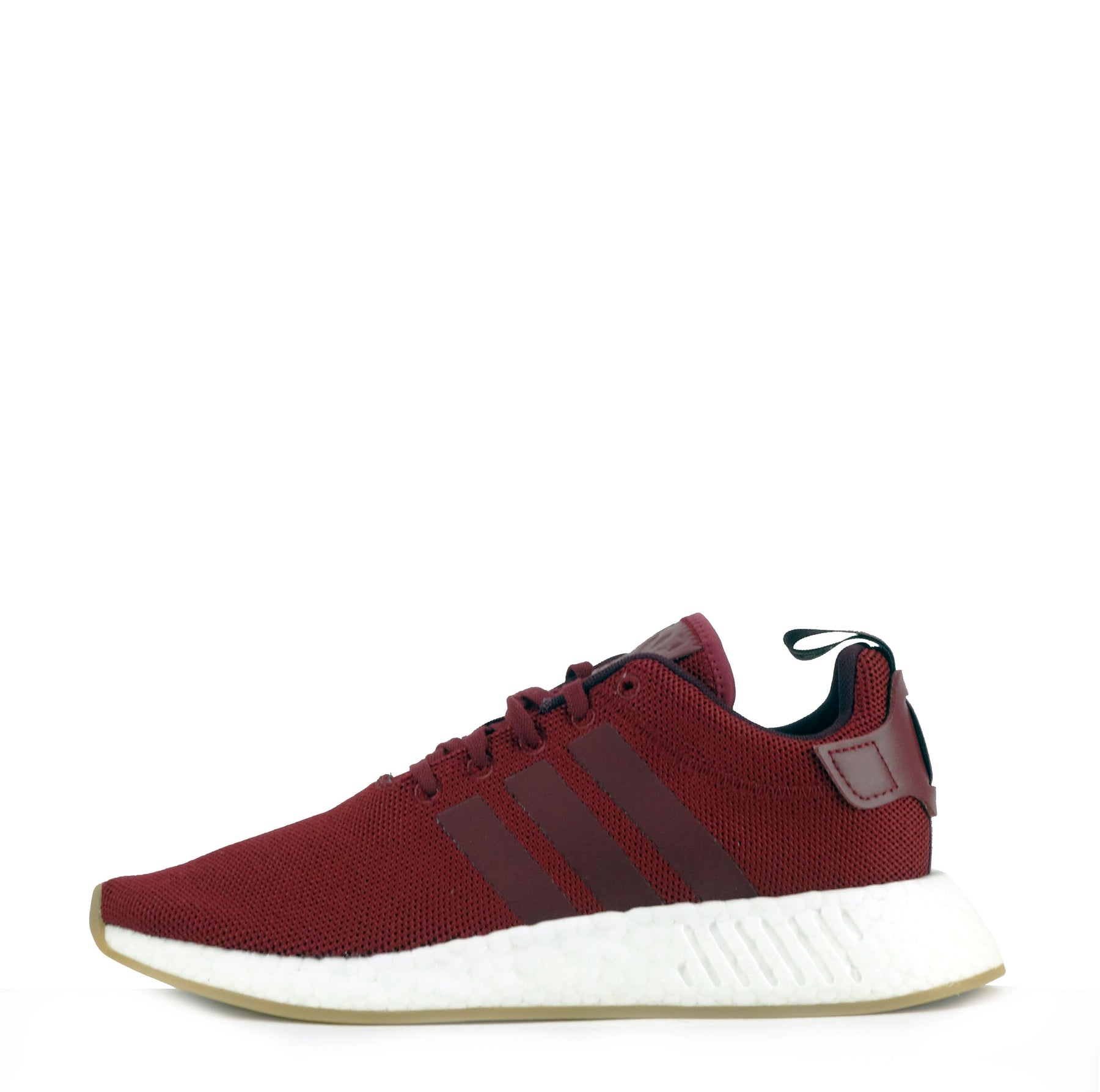 Adidas nmd r2 trainers grey maroon Clearance