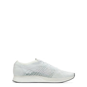 Nike Flyknit Racer Men's Running Shoes, White/White