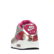Nike Air Max 90 Premium QS Women's Trainers, Silver/Pink